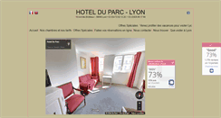 Desktop Screenshot of hotelduparc-lyon.com